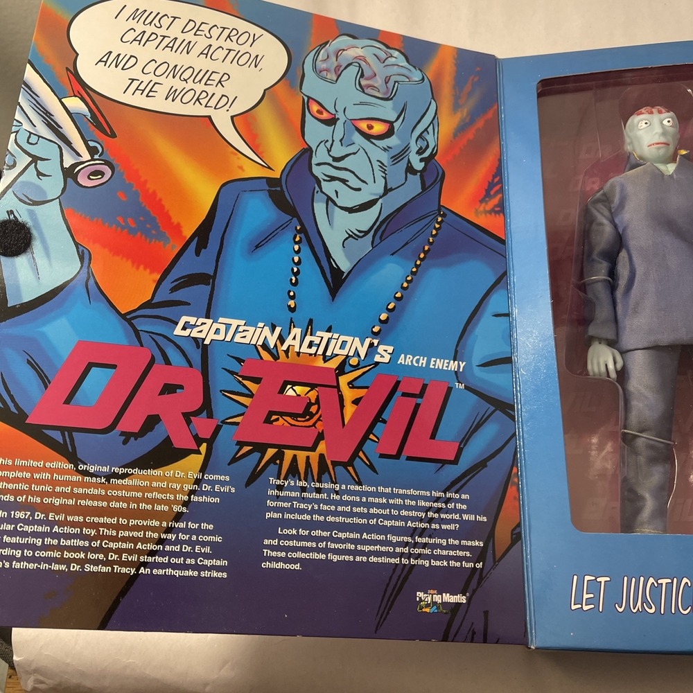 DR. EVIL Captain Action Arch Enemy Playing Mantis Villain Series New 1998 - Picture 13 of 16